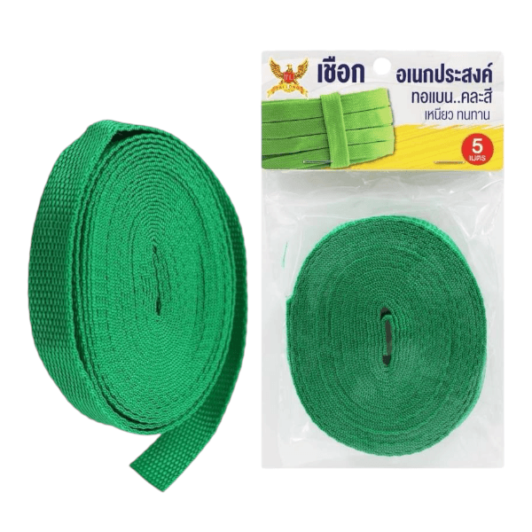 เชือกอเนกประสงค์ 1.5cm*5m (สีเขียว) TL 1