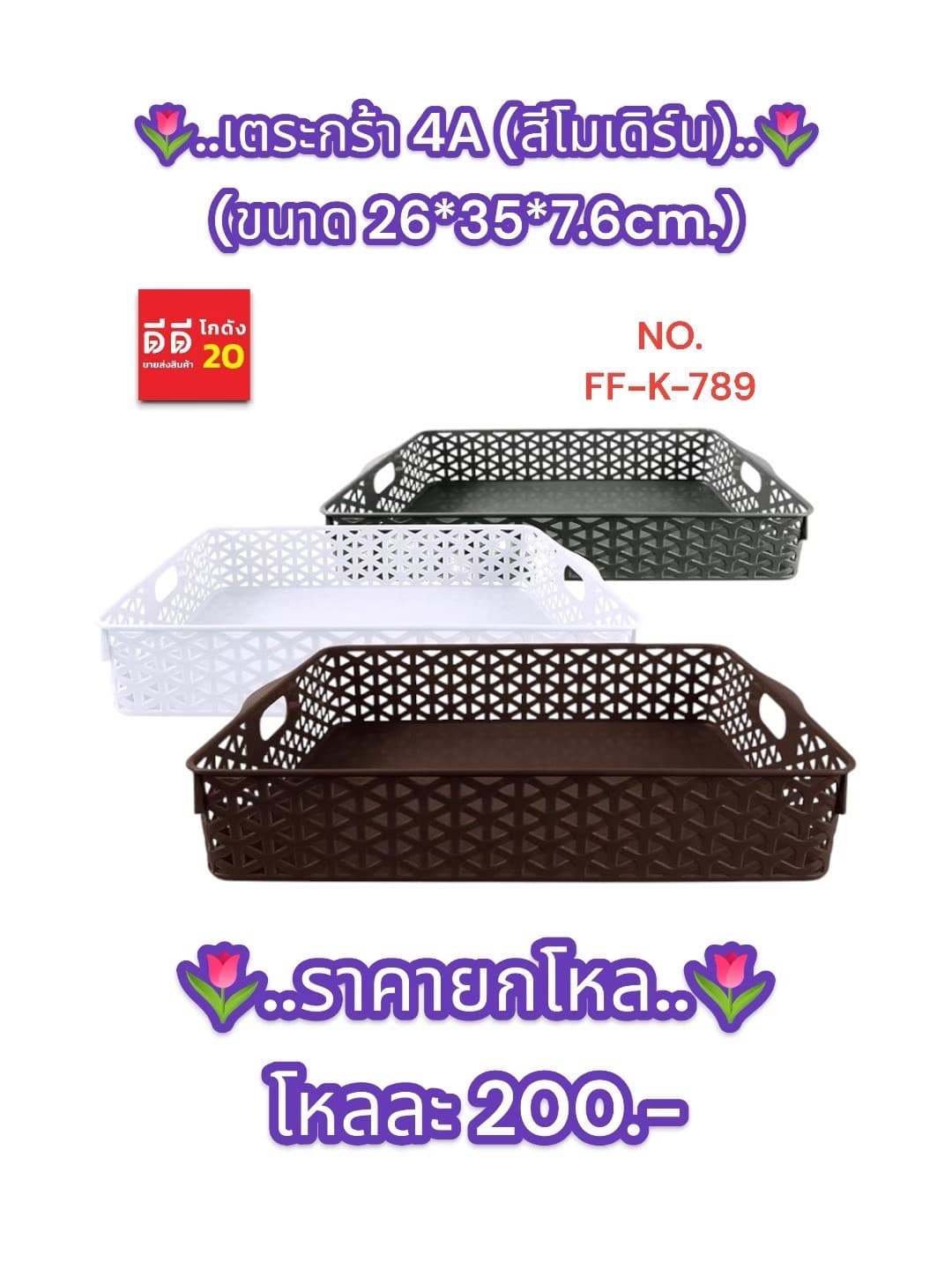 ตะกร้า 4A (สีโมเดิร์น) 1