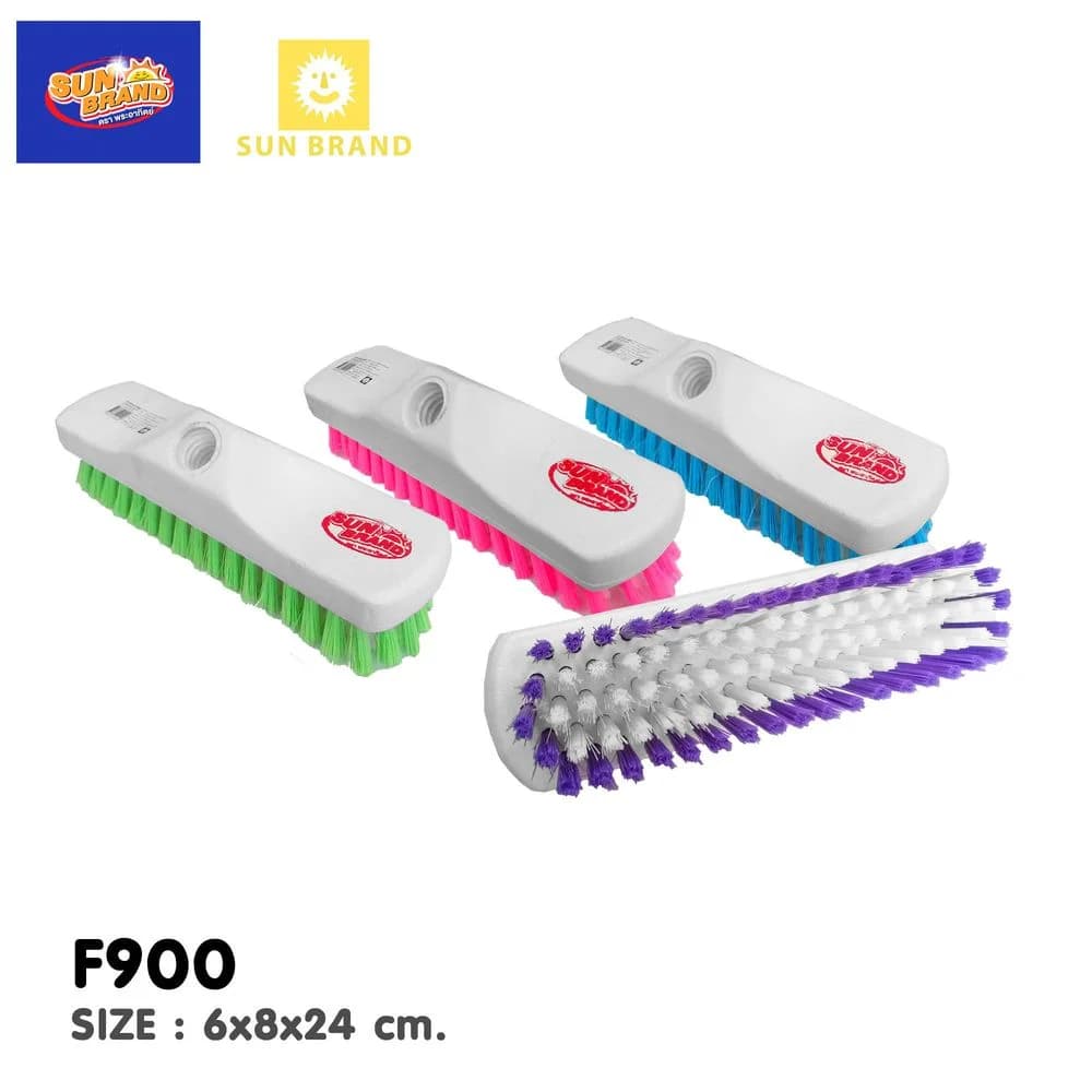 แปรงถูพื้นไฮยีนส์ขนสี (ไม่แถมด้าม) F900 1